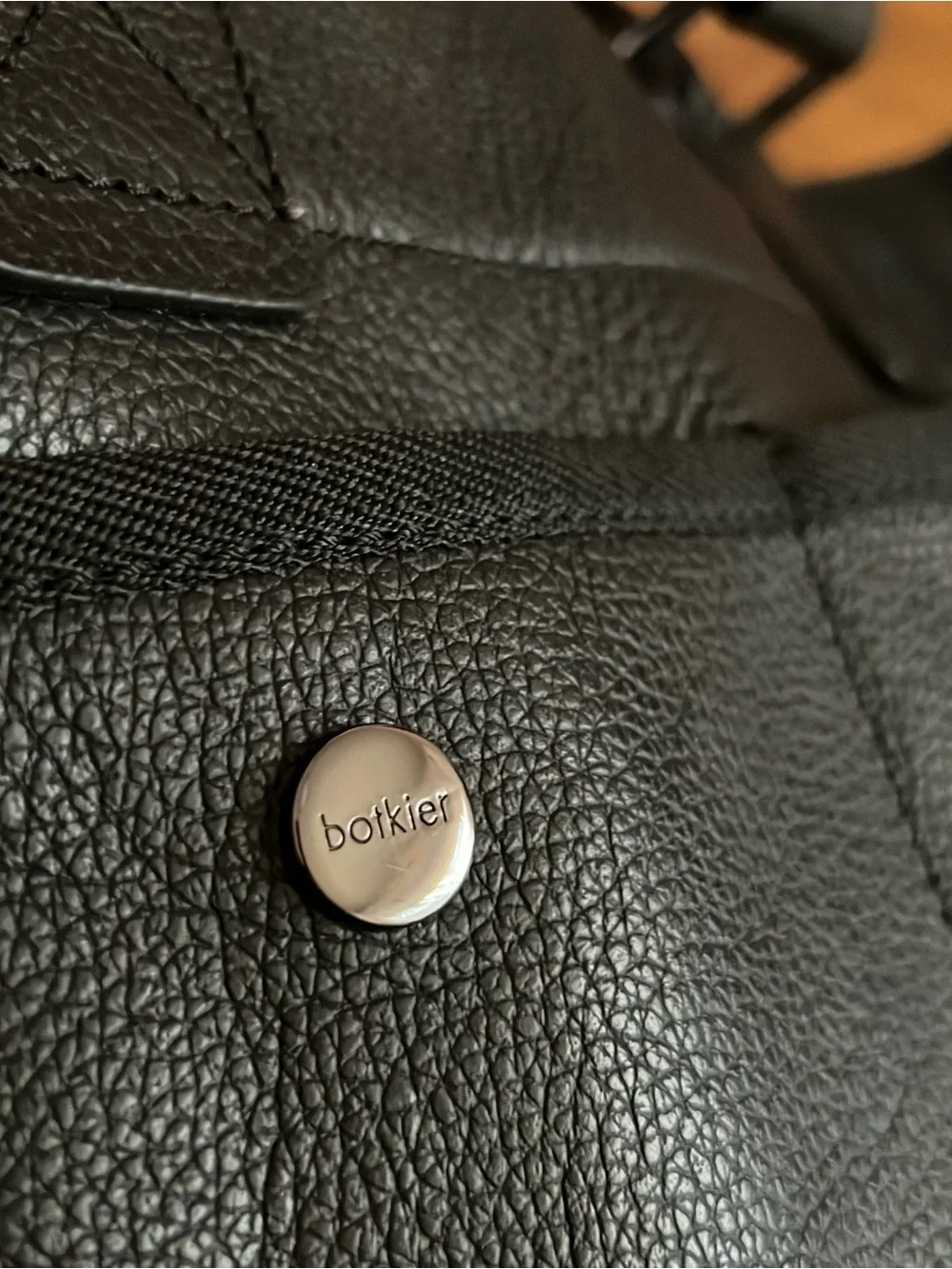 Botkier New York Women’s Black Leather Bedford Bite Size Structured Leather Tote